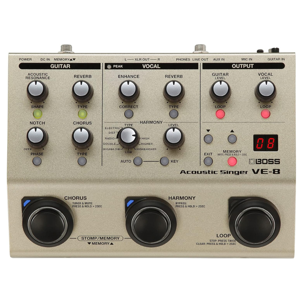 Untitled design - 2026-04-12T023126.392 VE-8 Acoustic Singer | Compact All-In-One Preamp and Effects Solution for Singing Guitarists - Image 1