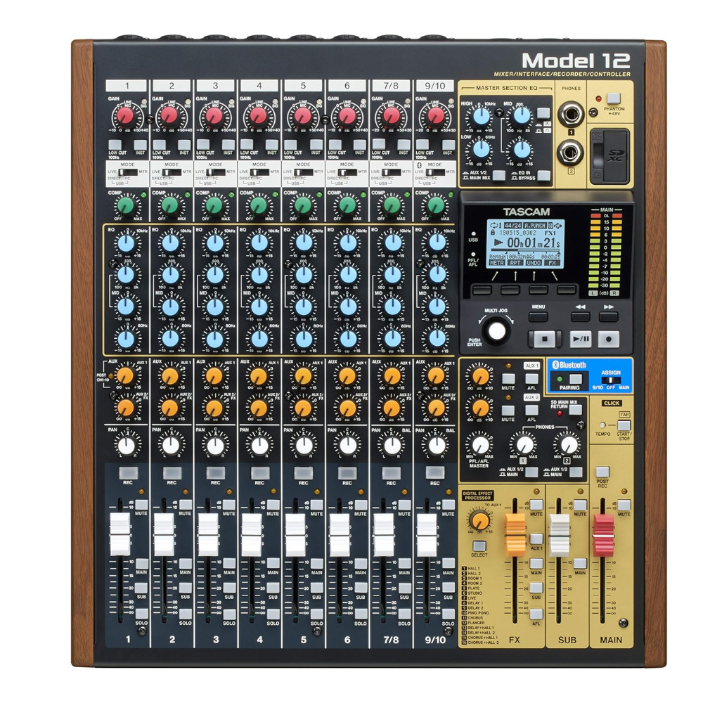 Untitled design - 2026-04-12T065331.321 Model 12 All-in-One 12-track Digital Multitrack Mixing and Recording Studio - Image 1